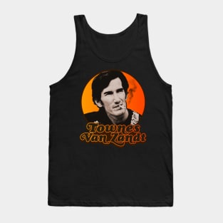 Townes Van Zandt ))(( Retro Outlaw Country Tribute Tank Top